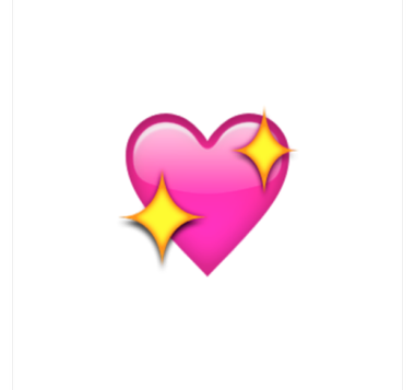 照片上一圈爱心emoji