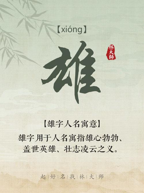 雄的意思是