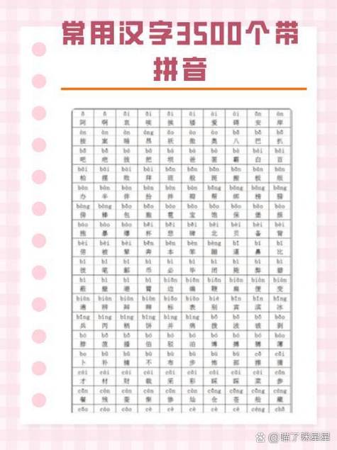 3500常用字带拼音正版