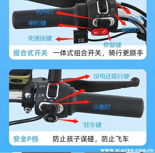 电动车各个功能键图解