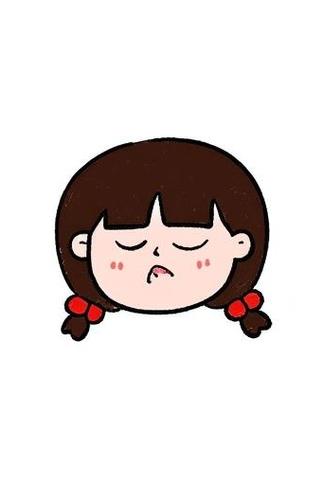 网上很火的噘嘴女孩表情包图标