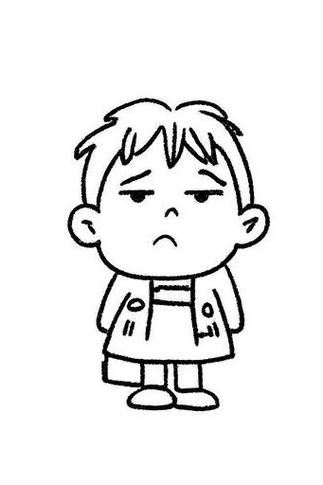 苦脸简笔画