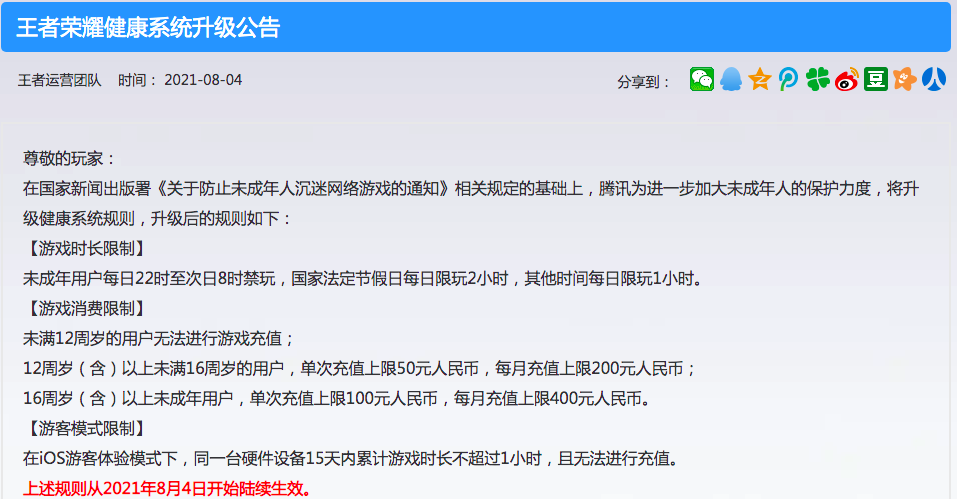 王者充值限制