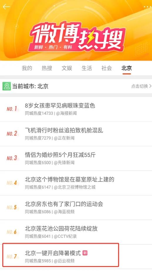 微博实时热搜