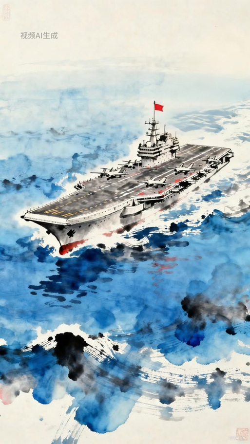 福建舰怎么画(带飞机)