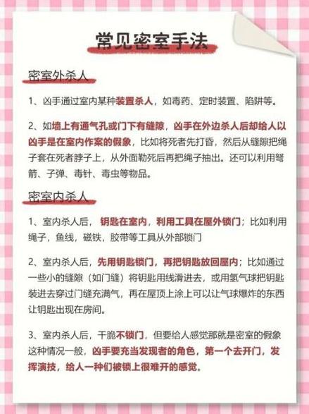 密室剧本杀是啥意思