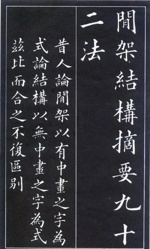 黄自元楷书九十二法图解