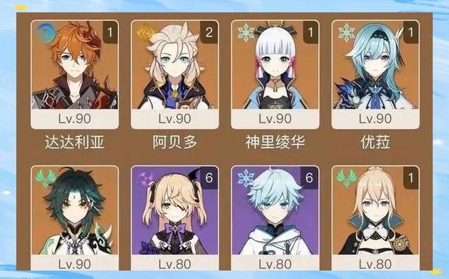 原神氪金角色缩略图