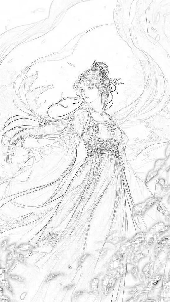 动漫人物画画素材图片