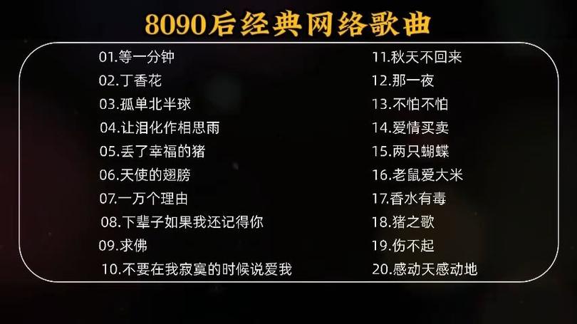 十几年前网吧常放的歌