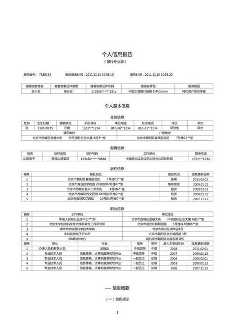 网贷大数据信用报告查询