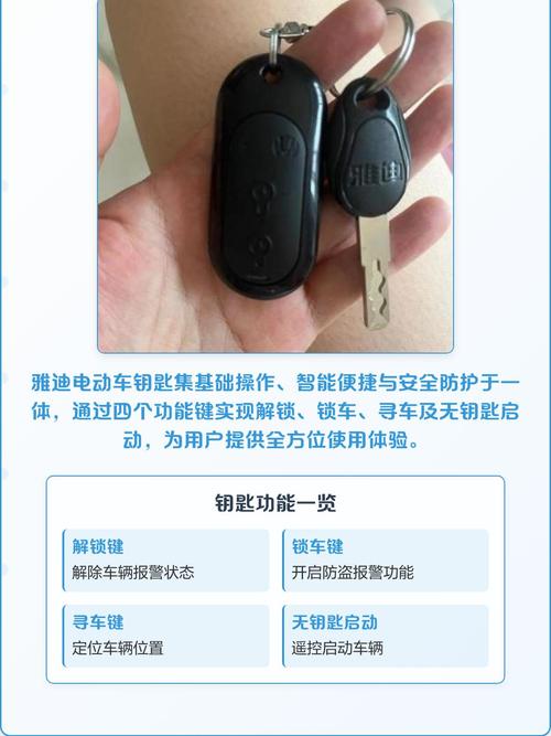 雅迪电动车遥控器按键图解