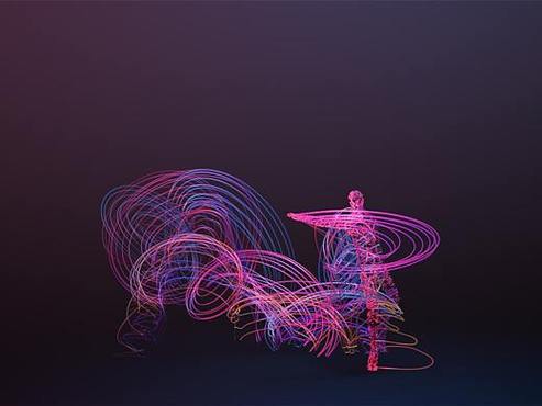 舞动的线条游戏