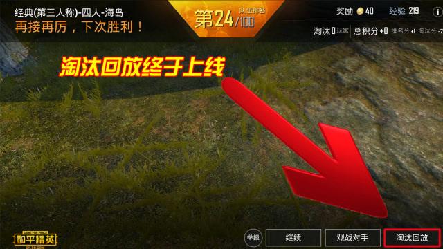 和平精英对局有回放吗