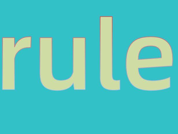 rule是什么意思英语