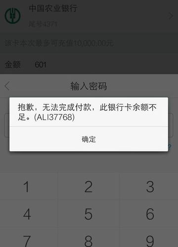 卡里有钱为啥支付不出来