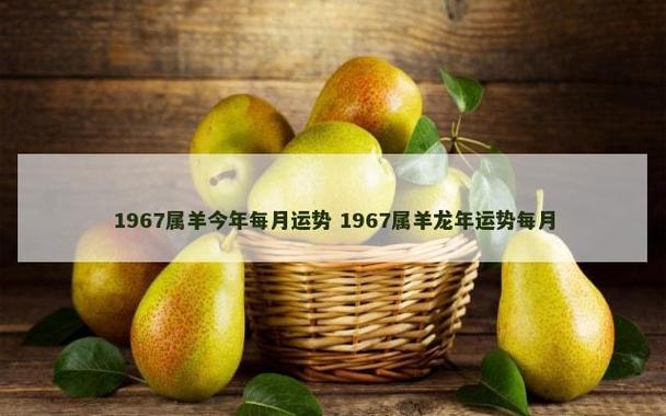 1967属羊今年每月运势