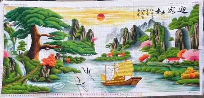 大幅十字绣怎么拿着绣方便缩略图