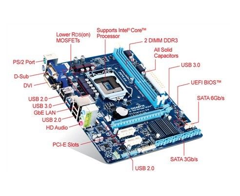 ga b75m d3v主板接线图