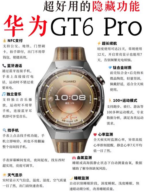 华为gt6手表功能介绍详细