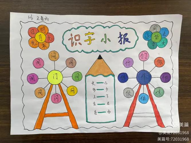 一年级识字小报打印
