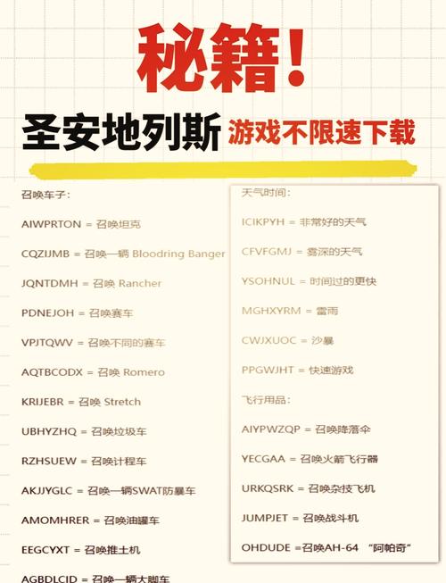 侠盗猎车手圣安地列斯手机版秘籍