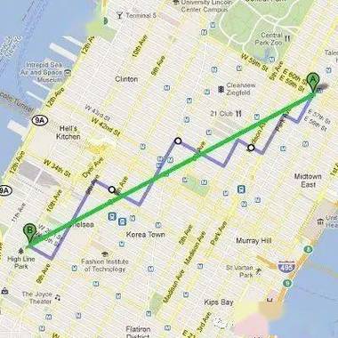 曼哈顿距离和欧式距离的计算方法
