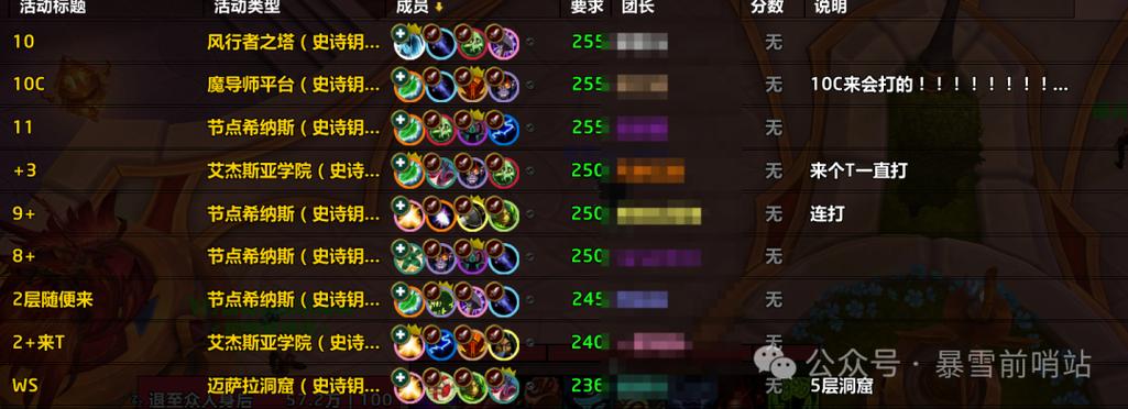 魔兽世界集合石是全服务器吗