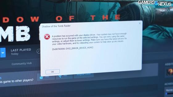 580显卡打lol掉驱动截图