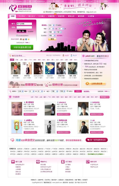 交友网站缩略图
