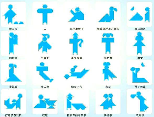 七巧板有几种拼法组成
