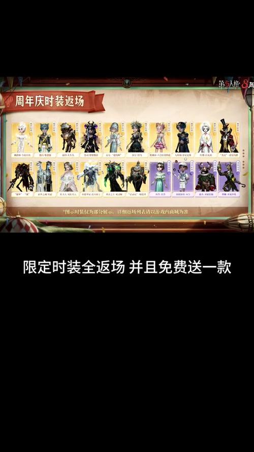 第五人格限定皮肤会返场吗