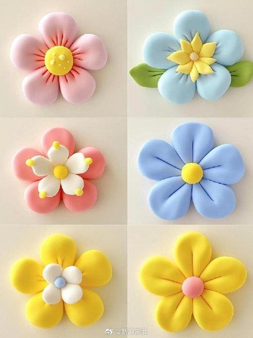 花的粘土作品