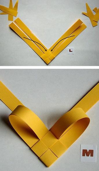 用纸条折纸