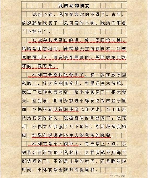 我的动物《小狗》400
