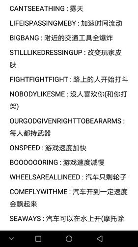 圣安地列斯无敌代码