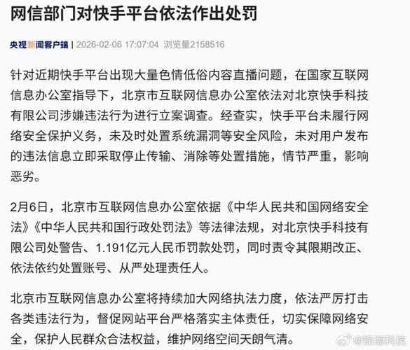 国家为什么要罚快手