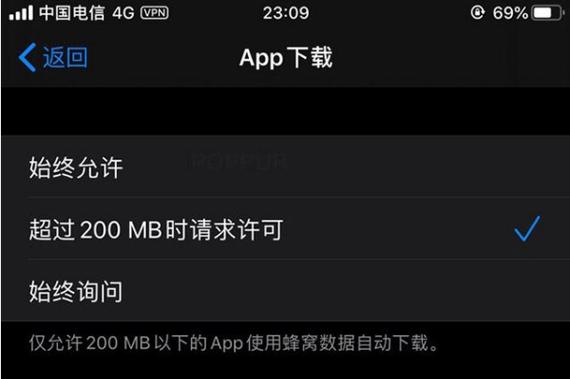 苹果200mb限制是什么原因造成的
