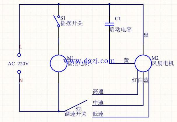 多功能风扇接线图