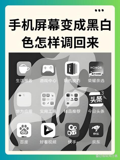 手机没彩色了怎么调回来
