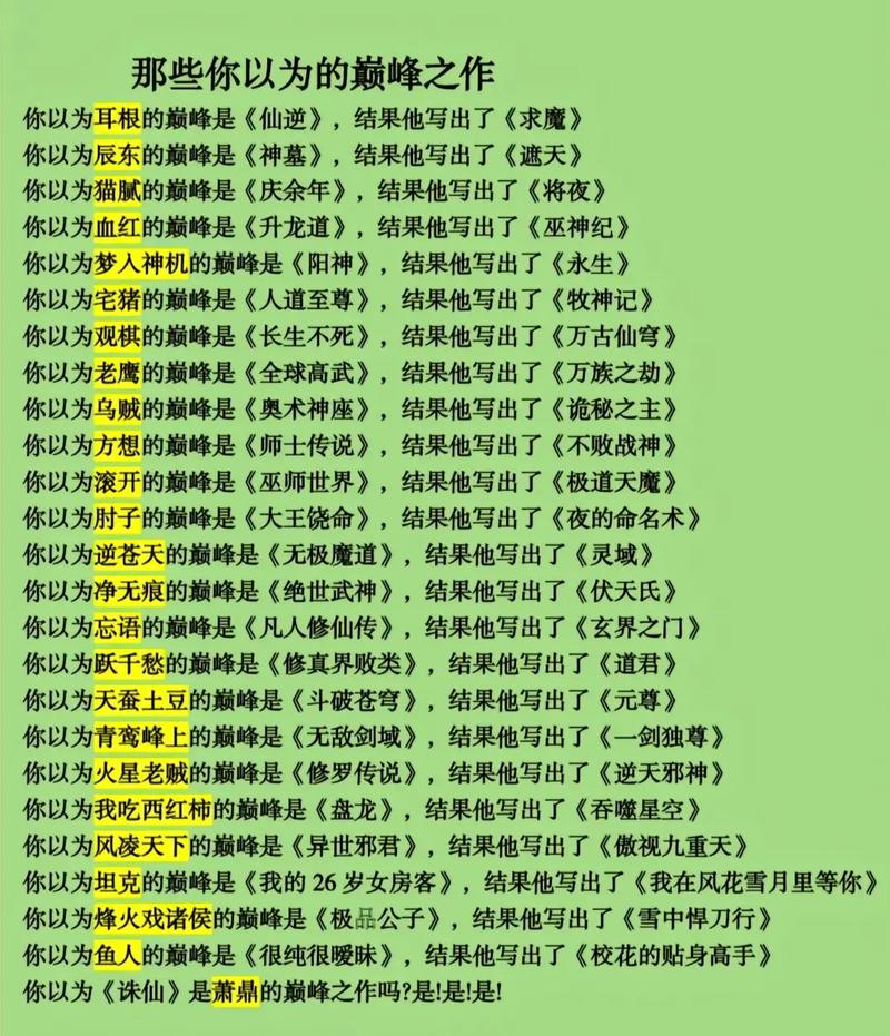 群穿小说十大巅峰之作