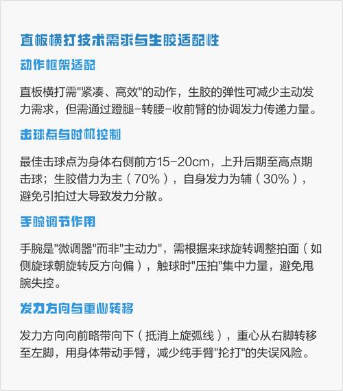 生胶适合直板横打吗