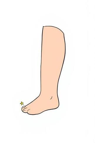小腿简笔画