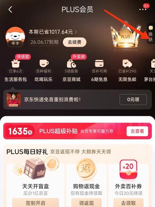 京东PLUS会员的专属礼金