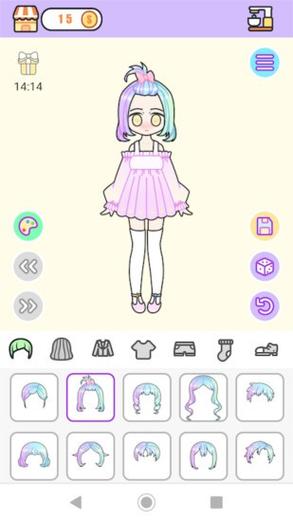 粉彩女孩换装游戏缩略图
