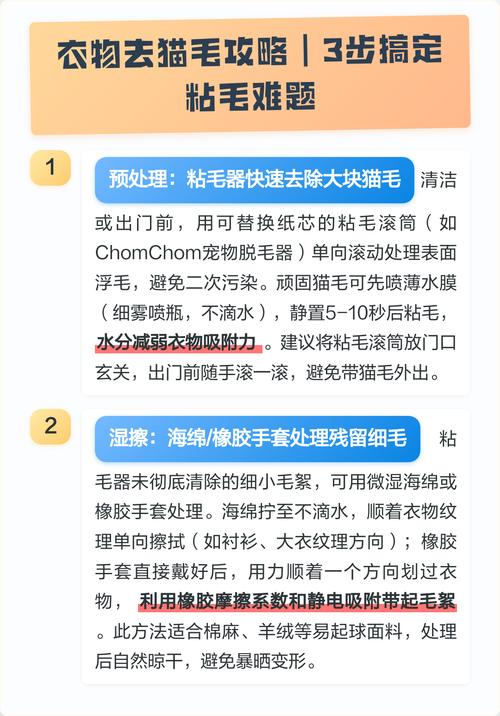 衣服沾了猫毛最简单三个步骤缩略图