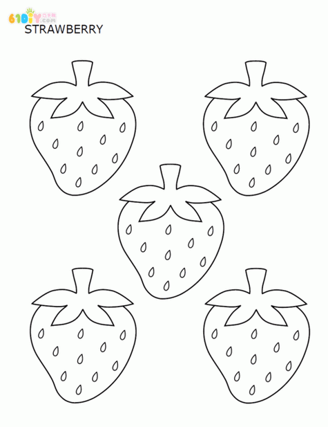 草莓涂涂数字填色缩略图