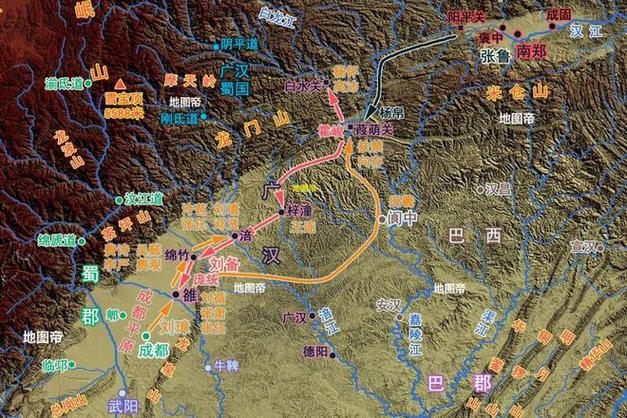三国时期城池关隘地图