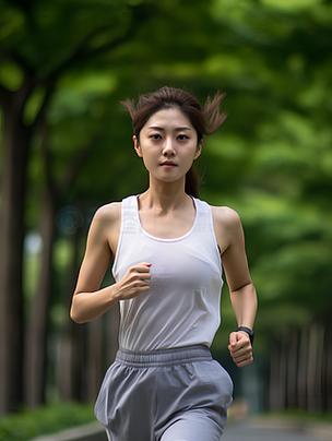 日本跑步火的一个姑娘