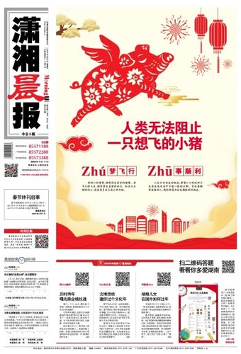 今天的晨报数字报头版